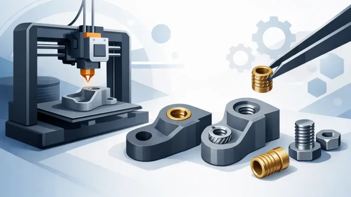 Drukowanie 3D z metalowymi insertami w praktyce